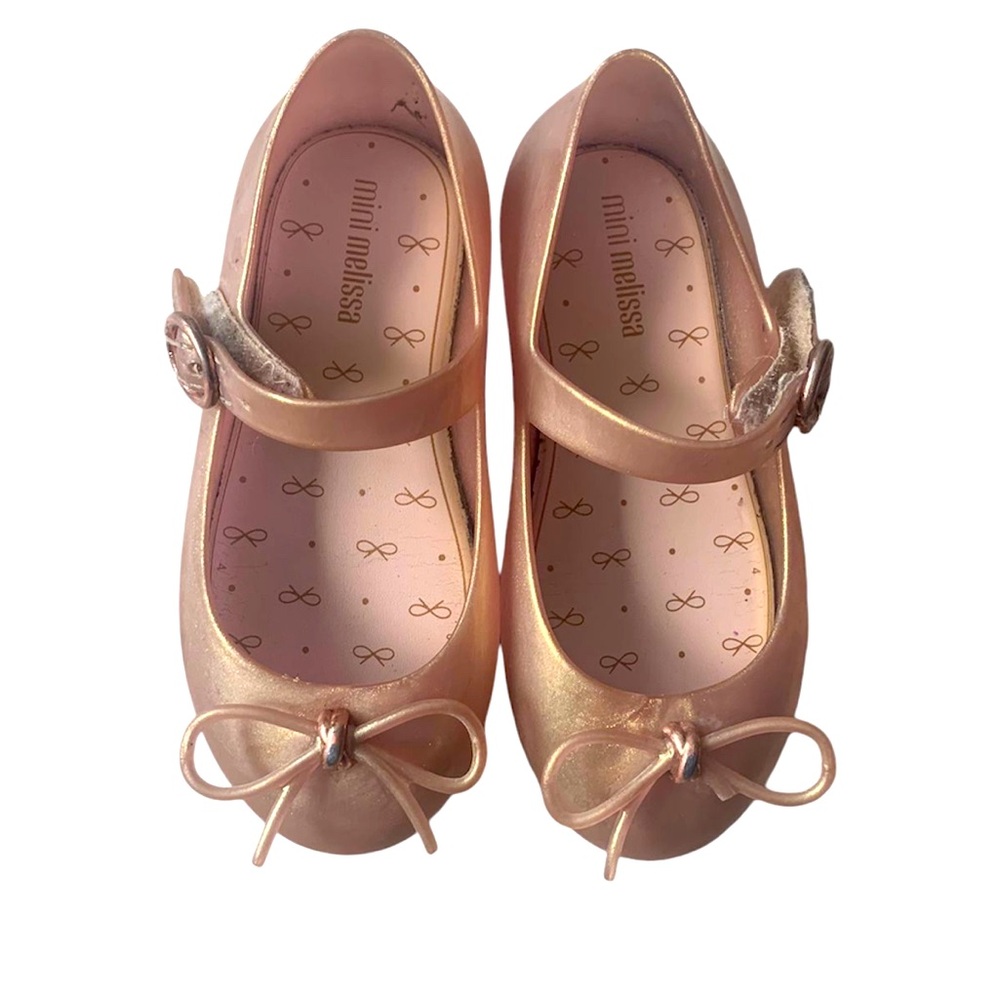 Mini Melissa beautiful gold rose ballerina